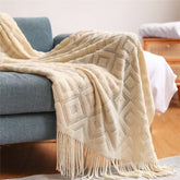 KNITTED JACQUARD SOFA BLANKET NAP BLANKET_CWMM0191