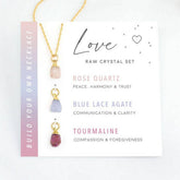 STAINLESS STEEL NECKLACE NATURAL CRYSTAL PENDANT_CWAJE1051