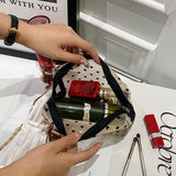 NEW FASHION MESH FLOCKING LOVE COSMETIC BAG_CWAB4496