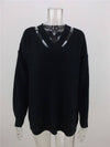 Pullover Temperament Commuter V-Neck Sweater