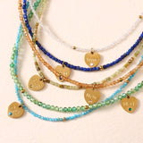 12 MONTH CUT STONE NECKLACE WITH HEART PENDANT_CWMM8851