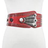 Women'S Rivet Retro Diagonal Girdle_Cwabe0485