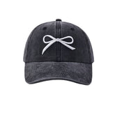 NEW WOMENS BOW EMBROIDERED BASEBALL CAP CWAH1239