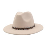 MEN WOMEN RETRO WOOL BLEND FEDORA HAT _CWAH04393