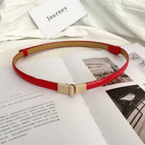 SIMPLE AND VERSATILE GOLD BUCKLE SWEATER BELT_CWABE0669