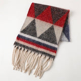 MODERN COMMUTER TRIANGLE FRINGE WINTER SCARF_CWASC2740