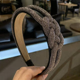 GLITTER KNOT DECOR GLAMOROUS HEADBAND_CWAHA0197