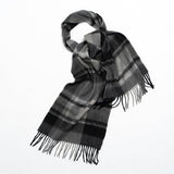NORDIC PLAID WOOL SCARF WARM WINTER COUPLE WRAP_CWASC2357
