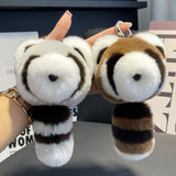 CUTE RACCOON CAR KEYCHAIN BAG PENDANT DOLL_CWMM2476