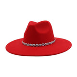 ETHNIC STYLE WOOL BLEND FEDORA HAT MEN WOMEN_CWAH04388