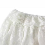 IRREGULAR LACE SKIRT CAKESKIRT HIGHWAIST MIDISKIRT_CWBMS0303