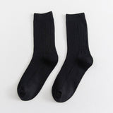 NEW ALL MATCH DOUBLE NEEDLE MID CALF SOCKS_CWMS1347