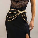 IMITATION PEARL HOLLOW TASSEL BODY CHAIN_CWAJE1128