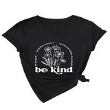 Women Summer T-Shirt Elegan V-Neck Style_Cwtts1542