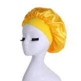 Cwaha6427_Wide Brim High Elastic Satin Nightcap