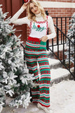 Women Christmas Snowflake Printing Jumpsuit_Cwsjs0163