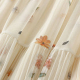 REVERSIBLE FLORAL MESH PLEATED MIDI SKIRT_CWBMS0346