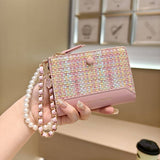 Textured Bow Pendant Bifold Wallet_Cwab06237