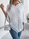 Casual Solid Color Twist Pongee Sweater Coat