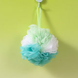 BATH POUF TRIO OF BATH FLOWERS FOAM BATH BALL_CWMM3369