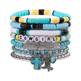ETHNIC STYLE BULL HEAD CACTUS BRACELET SET_CWMM3520