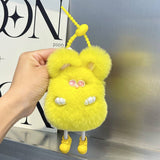 CUTE PLUSH BUNNY CAR KEYCHAIN BAG PENDANT_CWMM2534