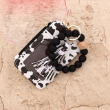 LEOPARD CARD WALLET WITH PU LEATHER KEYCHAIN_CUAB00442