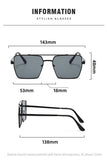 FLAT TOP FRAME SQUARE SUNGLASSES_CWASG0100