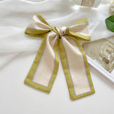 LONG THIN RIBBON SCARF PONYTAIL NECK OR PURSE_CWASC0726