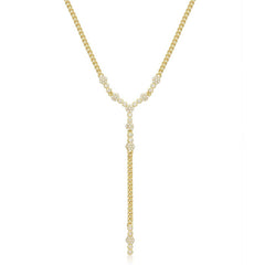 Zirconia Val Round Pendant Necklace_Cwmm5305