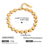 18K GOLD STAR BRACELET STAINLESS STEEL SHINE_CWAJE4666