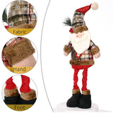 Cwmm2993_Santa Claus Snowman Deer Telescopic Figure
