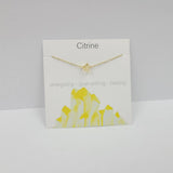 NATURAL CRYSTAL GRAVEL PENDANT NECKLACE WITH CARD_CWAJE1050