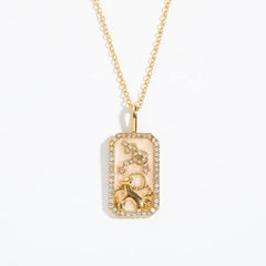 NEW CREATIVE 12 CONSTELLATIONS ZIRCON NECKLACE_CWMM3747