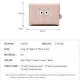 Cute Kitten Patterned Zippered Wallet_Cwab1626