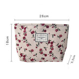 CONTRAST FLOWER PATTERN ZIPPER PORTABLE WASH BAG_CWAB1217
