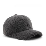 Vintage Fleece Baseball Cap Warm Winter Hat_Cwah04794
