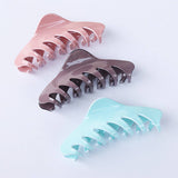 11 5CM SOLID EDGE HAIR CLAW LARGE BACK SHARK CLIP_CWAHA2613