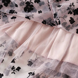 FLOCKED TULLE PLEATED SLIM FIT MIDI SKIRT_CWBMS0382