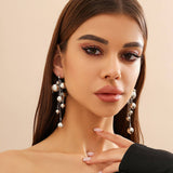 IMITATION PEARL TASSEL PENDANT EARRINGS_CWAJE1155