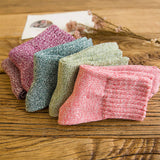 5PCS SET THICK THREAD IMITATION WOOL SOCKS_CWMS0279