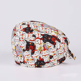 COTTON NURSE CAP PRINTED SURGICAL CAP WORK CAPA_CWAH3371