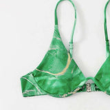 MARBLE PRINT BIKINI SET SEXY 3 PIECE SWIMSUIT_CWMW0158