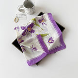LETTER PRINT SATIN SQUARE SCARF FOR WOMEN_CWASC0810