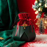 Christmas Apple Bag Pu Gift Tote Candy Box_Cuab00756