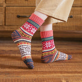 Women Vertical Striped Socks Pairs Per Pack_Cwms0696