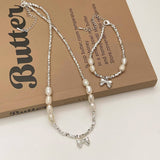 FAIRY STYLE FRESHWATER PEARL NECKLACE FOR WOMEN_CWAJE3015