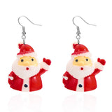 CHRISTMAS TREE SNOWFLAKE EARRINGS_CWAJE2397