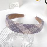 SMALL FRESH PLAID SIMPLE HEADBAND_CWAHA2080