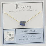 NATURAL STONE PENDANT NECKLACE WITH CARD_CWAJE1049